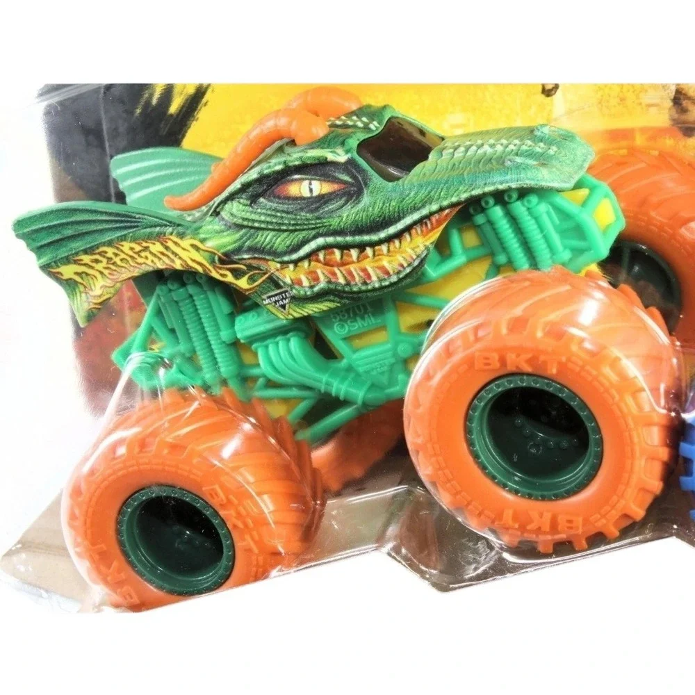 Monster Jam Dragon vs Sparkle Smash Kids 1:64 Multi New Series 33 2-Pack